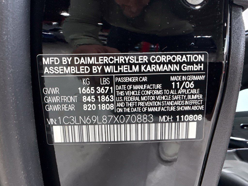 2007 Chrysler Crossfire 2dr Coupe Limited - 23090795 - 23