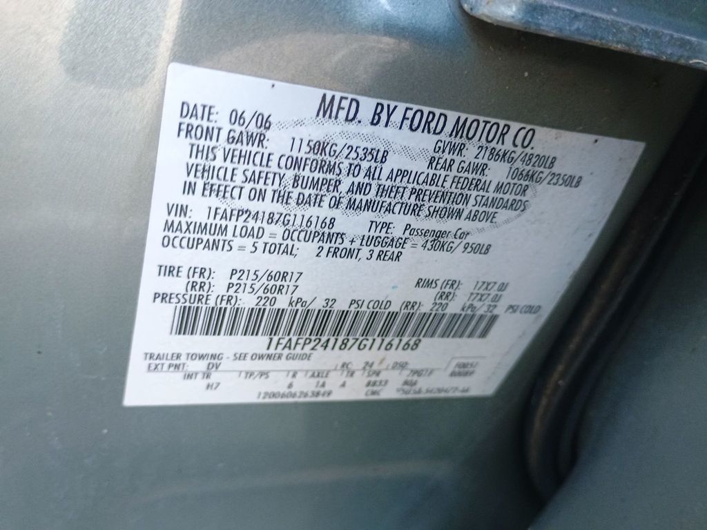 2007 Ford Five Hundred 4dr Sedan SEL FWD Clean Title Florida Car - 22956493 - 46