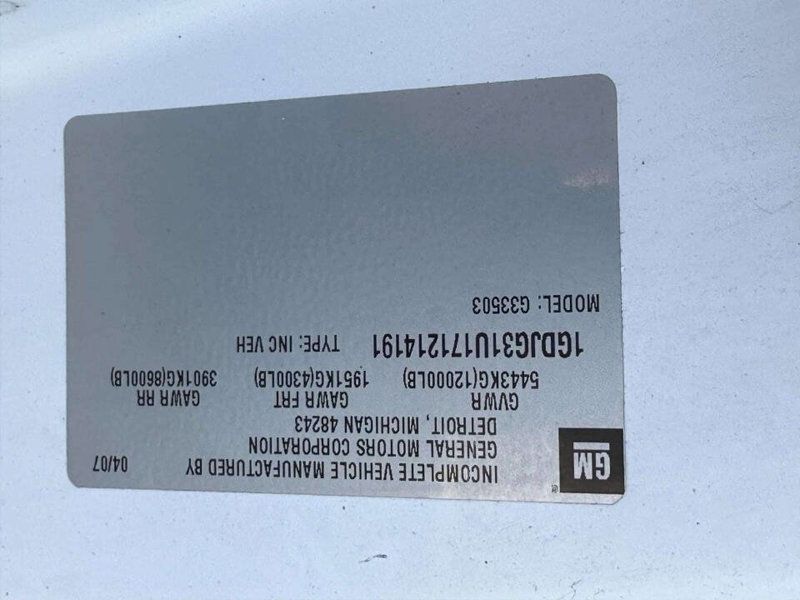 2007 GMC Savana 3500 2dr Commercial/Cutaway/Chassis 139 177 in. WB - 22989544 - 28