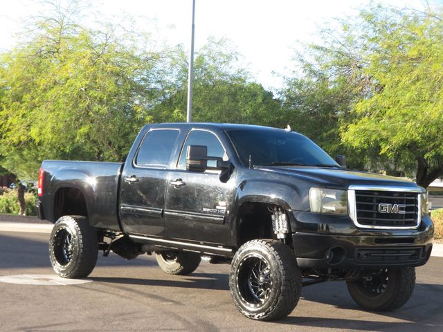 2007 GMC Sierra 2500HD LIFTED 4X4 DURAMAX DIESEL CREWCAB SLT LEATHER EXTRA CLEAN   - 22951884 - 3