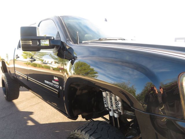 2007 GMC Sierra 2500HD LIFTED 4X4 DURAMAX DIESEL CREWCAB SLT LEATHER EXTRA CLEAN   - 22951884 - 7
