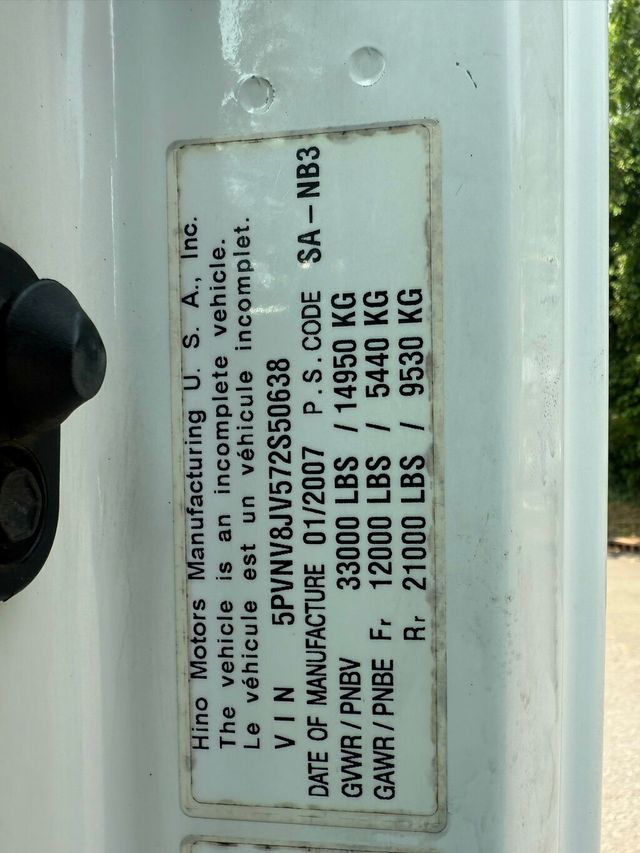2007 HINO 338 20 FOOT RAILS MANUAL DRIVE FINANCING AVAILABLE - 22853202 - 12