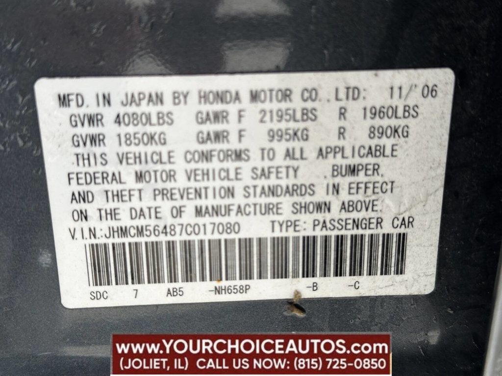 2007 Honda Accord Sedan 4dr I4 Automatic LX - 22752719 - 13