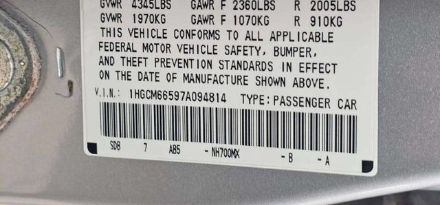2007 Honda Accord Sedan 4dr V6 Automatic EX-L - 23007427 - 10