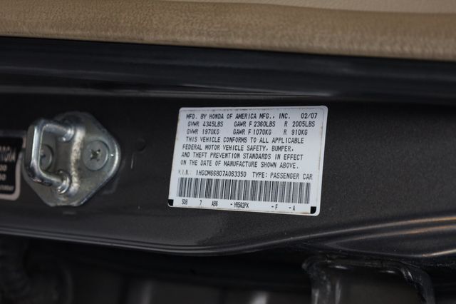 2007 Honda Accord Sedan 4dr V6 Automatic EX-L w/Navi - 22944175 - 9