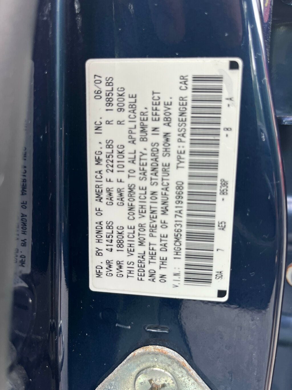 2007 Honda Accord Sedan Fuel Sipper - 22999003 - 15
