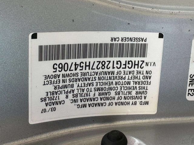 2007 Honda Civic Coupe 2dr Automatic EX - 23042474 - 18