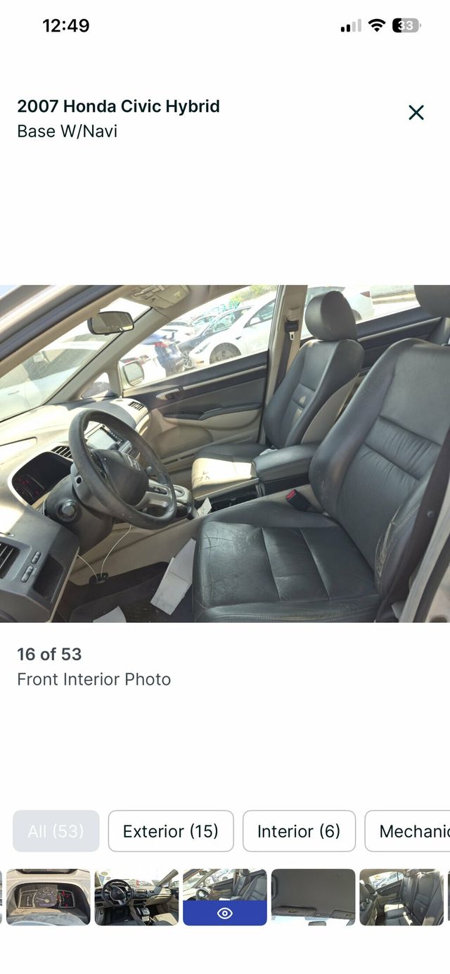 2007 Honda Civic Hybrid 4dr Sedan - 23011509 - 4