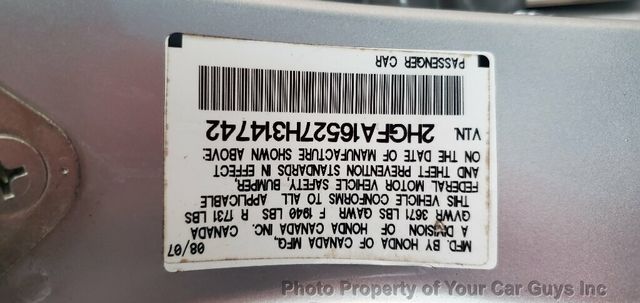 2007 Honda Civic Sedan 4dr Automatic LX - 22942332 - 29