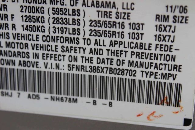 2007 Honda Odyssey 5dr EX-L - 23026755 - 10