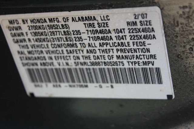 2007 Honda Odyssey 5dr Touring w/RES - 23000011 - 11