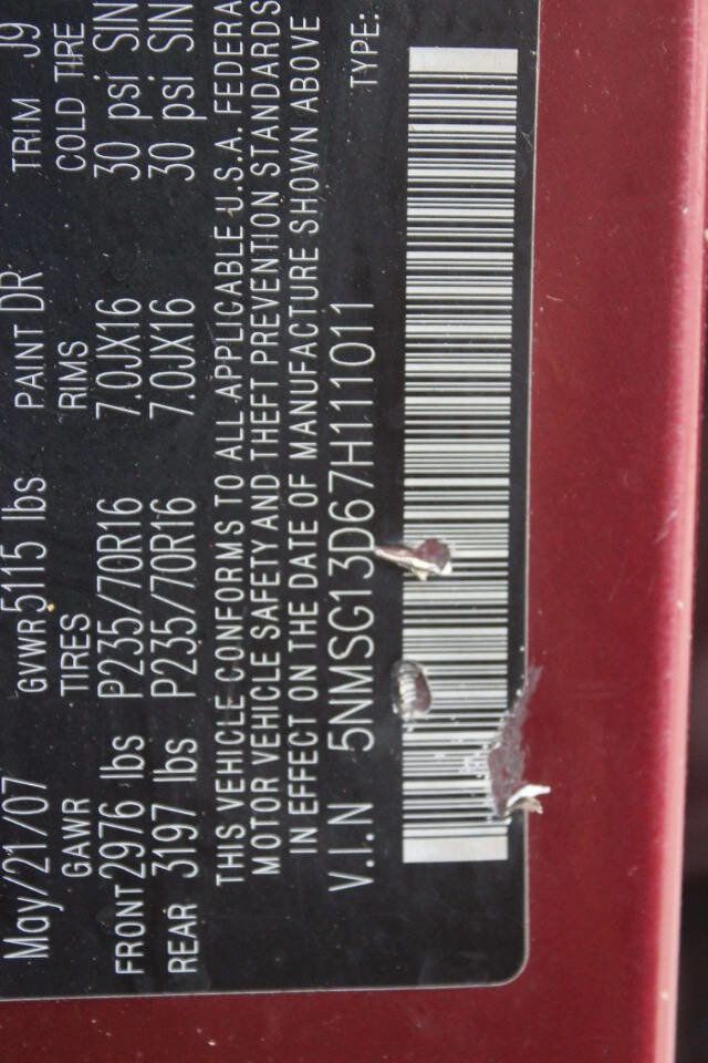 2007 Hyundai Santa Fe FWD 4dr Automatic GLS w/XM - 23015317 - 8