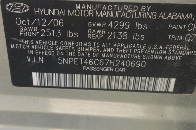 2007 Hyundai Sonata 4dr Sedan Automatic GLS w/XM - 23004562 - 7