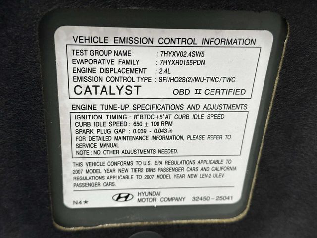 2007 Hyundai Sonata 4dr Sedan Automatic GLS w/XM - 22944154 - 29