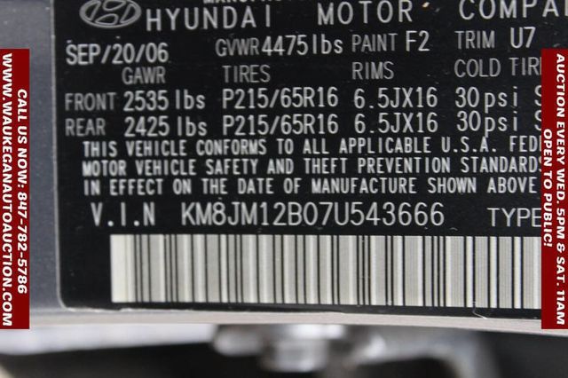 2007 Hyundai Tucson FWD 4dr Automatic GLS - 22949751 - 8