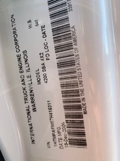 2007 International 4200 DUMP TRUCK WITH PTO MECHANIC SPECIAL NON CDL - 21354395 - 59