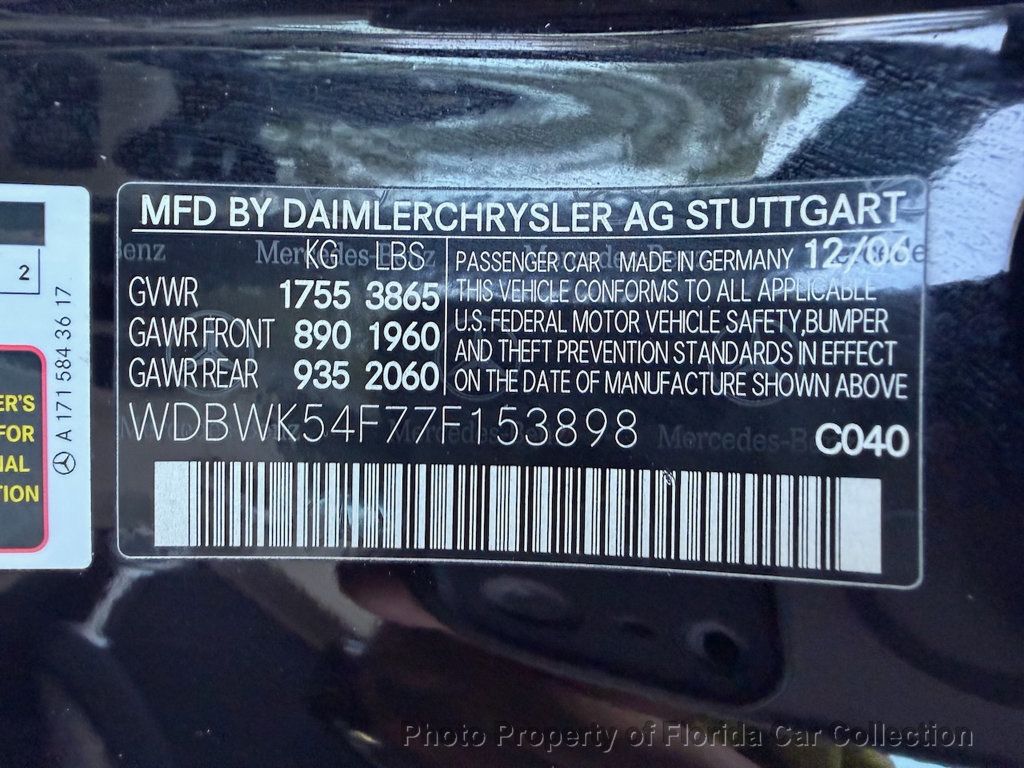 2007 Mercedes-Benz SLK SLK280 Roadster Convertible Hardtop 3.0L - 22993049 - 87