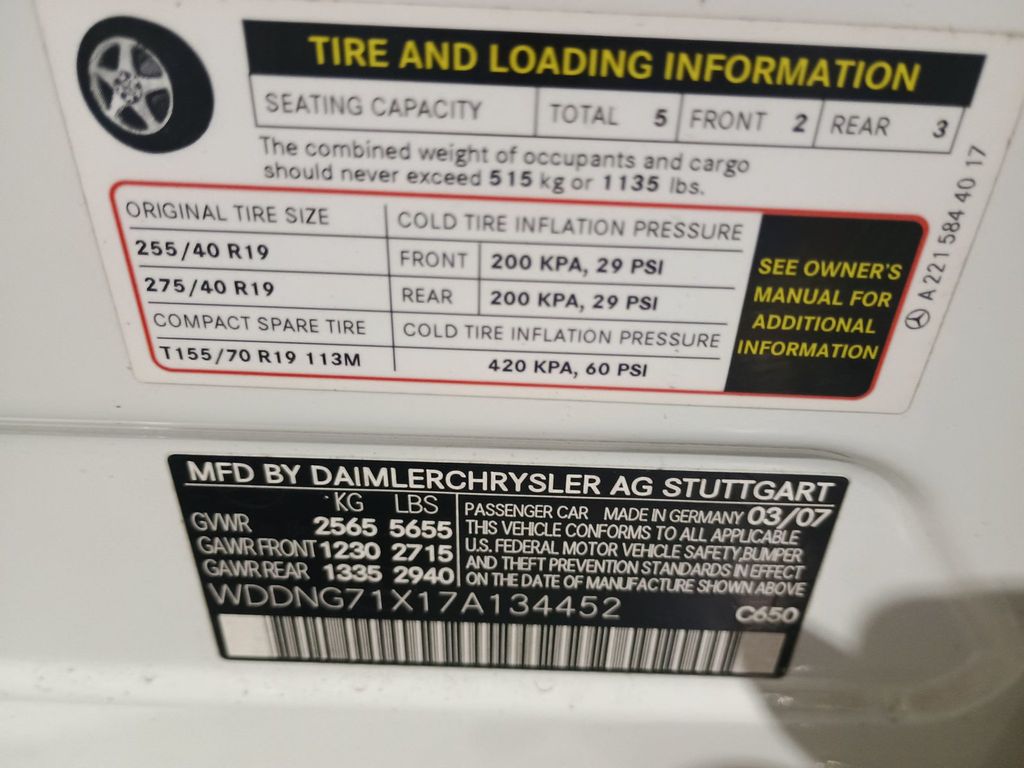 2007 Mercedes-Benz S-Class S550 4dr Sedan 5.5L V8 RWD Clean Carfax Florida Car - 22930626 - 54