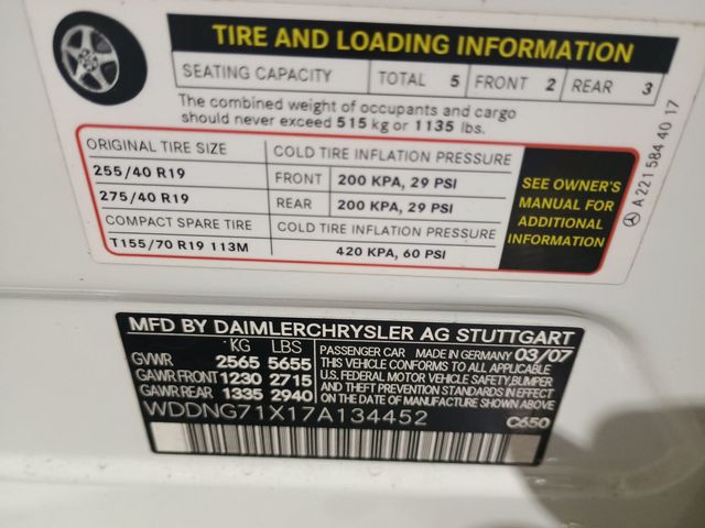 2007 Mercedes-Benz S-Class S550 4dr Sedan 5.5L V8 RWD Clean Carfax Florida Car - 22930626 - 54