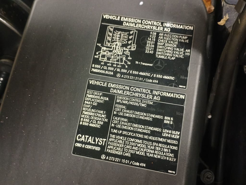 2007 Mercedes-Benz S-Class S550 4dr Sedan 5.5L V8 RWD Florida Car - 22970550 - 44