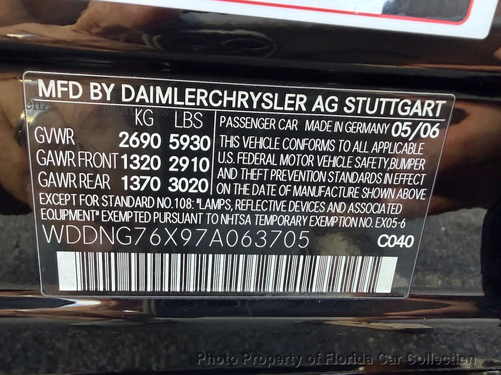 2007 Mercedes-Benz S-Class S600 Sedan 5.5L V12 AMG - 22937897 - 95