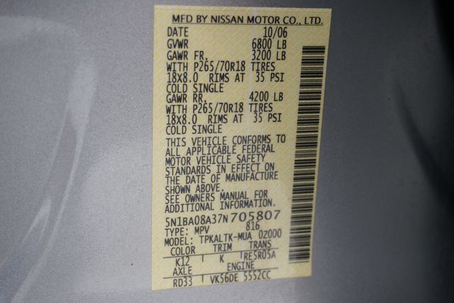 2007 Nissan Armada  - 23016785 - 27