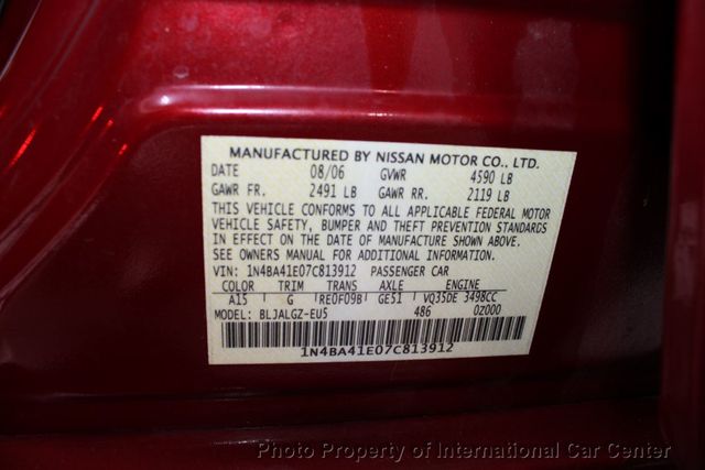 2007 Nissan Maxima 4dr Sedan V6 CVT 3.5 SL - 22416936 - 37