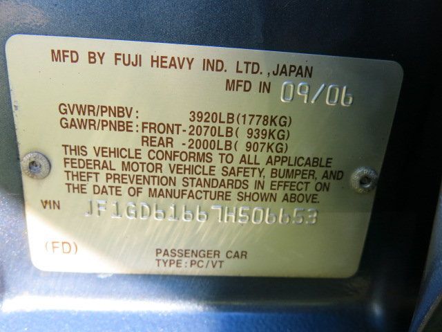 2007 Subaru Impreza Sedan 4dr H4 Automatic i - 15570514 - 35