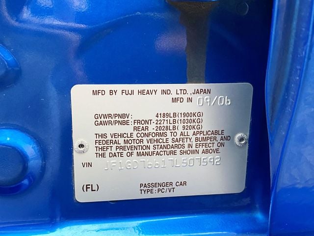 2007 Subaru Impreza Sedan 4dr H4 Turbo WRX STI w/Gold Wheels - 22995419 - 55