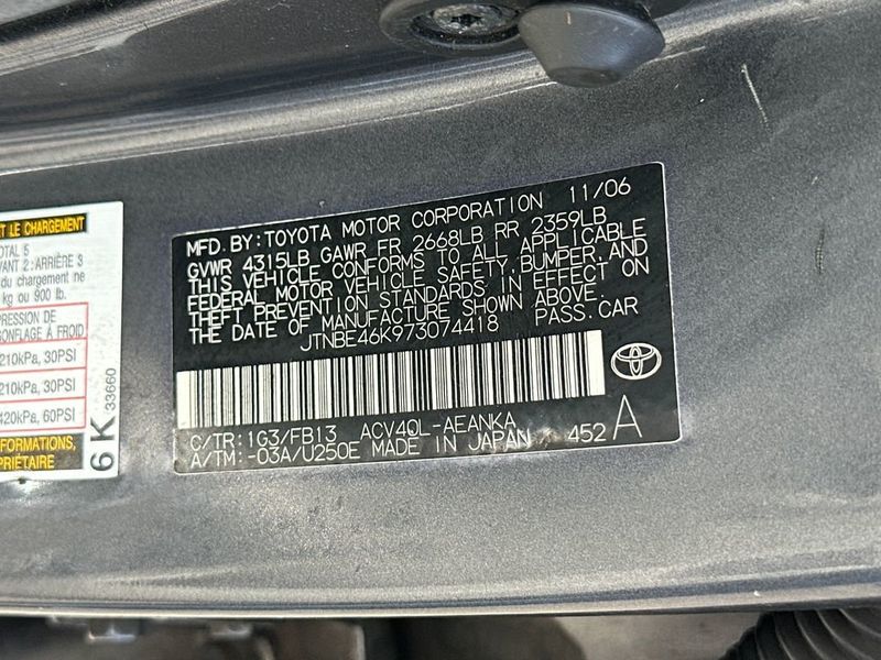 2007 Toyota Camry 4dr Sedan I4 Automatic LE - 22952218 - 19