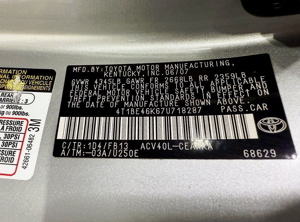 2007 Toyota Camry 4dr Sedan I4 Automatic LE - 22936671 - 32