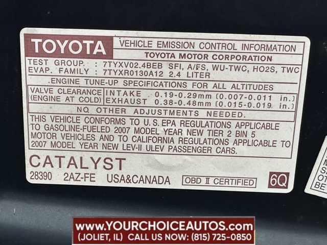 2007 Toyota Camry 4dr Sedan I4 Automatic LE - 22657391 - 19