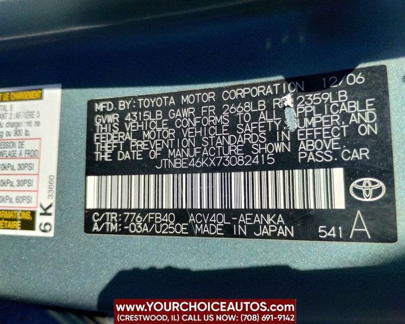2007 Toyota Camry 4dr Sedan I4 Automatic LE - 22924336 - 33