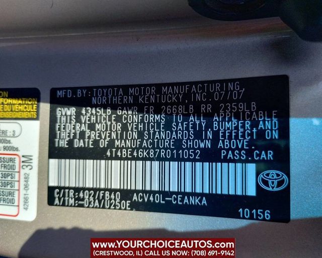 2007 Toyota Camry 4dr Sedan I4 Automatic LE - 22924339 - 33