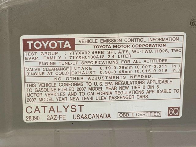2007 Toyota Camry 4dr Sedan I4 Automatic LE - 22955573 - 28