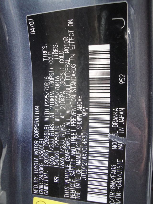 2007 Toyota Highlander LOADED w/PWR-SUNROOF, 3RD-ROW SEAT, LOW-Mi, EXTRA-CLEAN! - 22968534 - 52