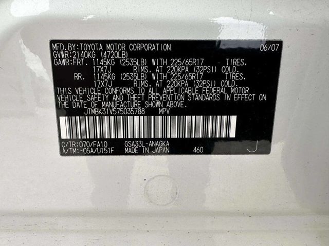 2007 Toyota RAV4 4WD 4dr V6 Limited - 23023447 - 31