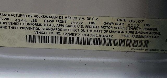 2007 Volkswagen Jetta Sedan 4dr Automatic Wolfsburg Edition - 22997398 - 10