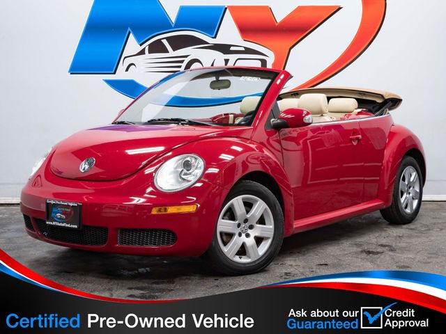 2007 Volkswagen New Beetle Convertible CLEAN CARFAX, SEMI-AUTO CONVERTIBLE TOP, PZEV, HEATED SEATS - 22621096 - 0