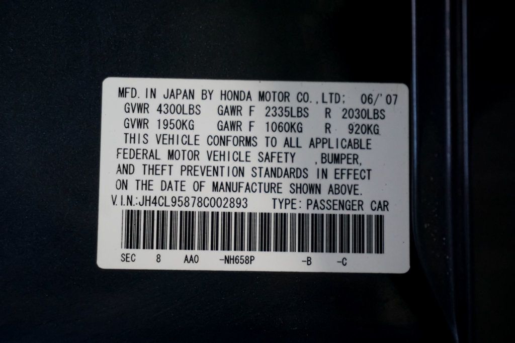 2008 Acura TSX *6-Speed Manual* *Dealer Maintained* *All Stock*  - 23043616 - 16