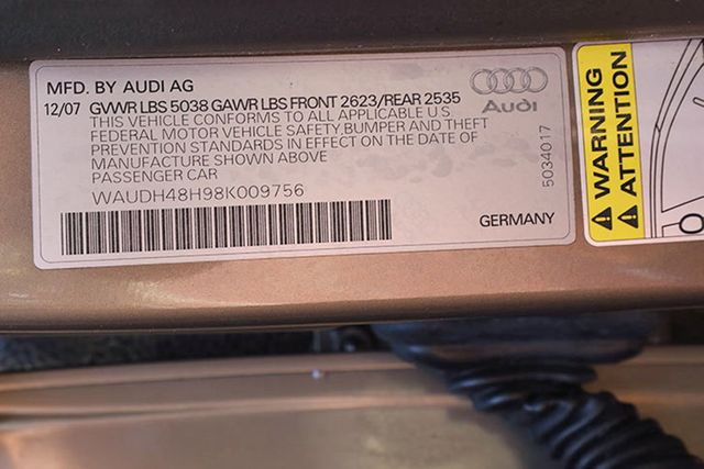 2008 Audi A4 2dr Cabriolet Automatic 3.2L quattro - 22753574 - 44