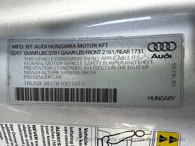 2008 Audi TT Roadster Convertible Auto 2.0T Premium - 22884343 - 79