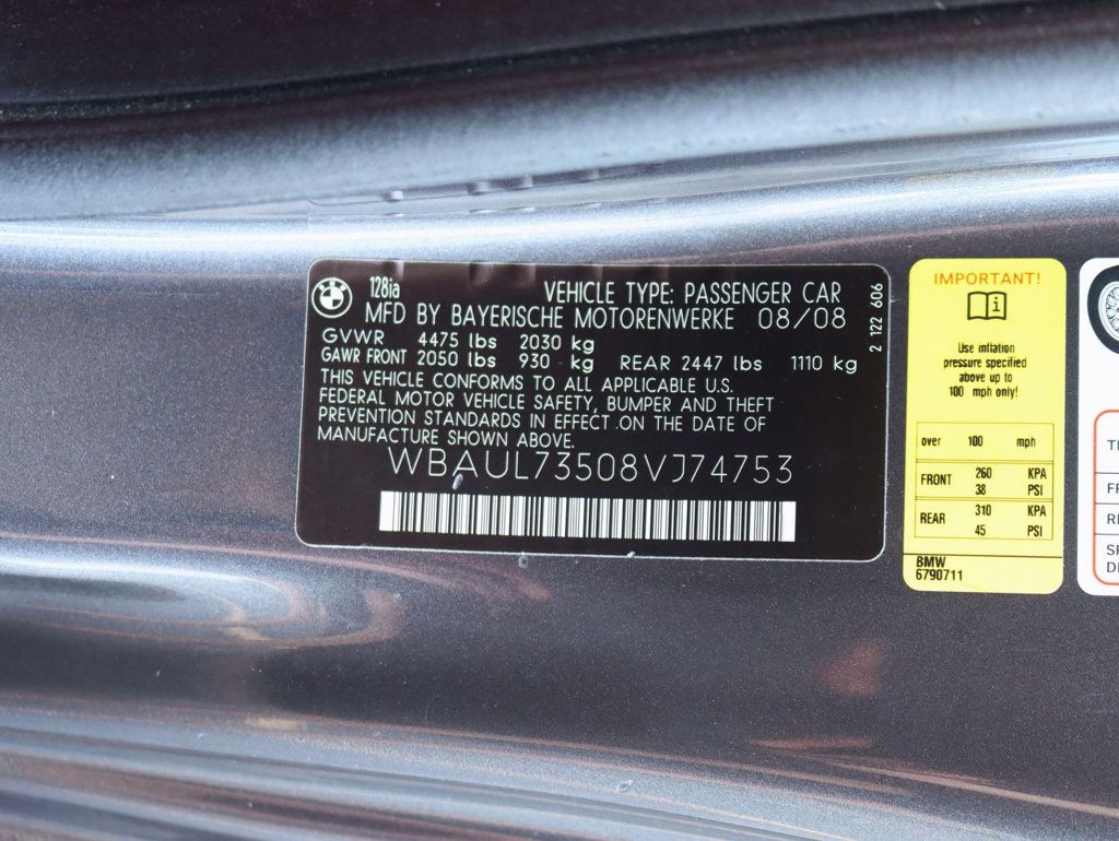 2008 BMW 1 Series 128i - 22922126 - 27