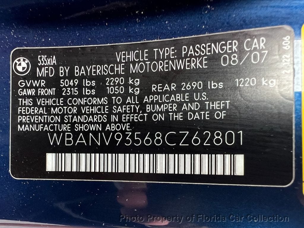 2008 BMW 5 Series 535xi AWD Sedan - 22839704 - 91
