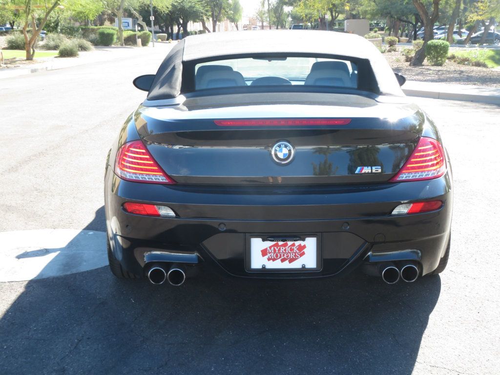 2008 BMW 6 Series BMW CONVERTIBLE M6 EXTRA CLEAN BLACK LOW MILES BADBOY  - 22975947 - 11