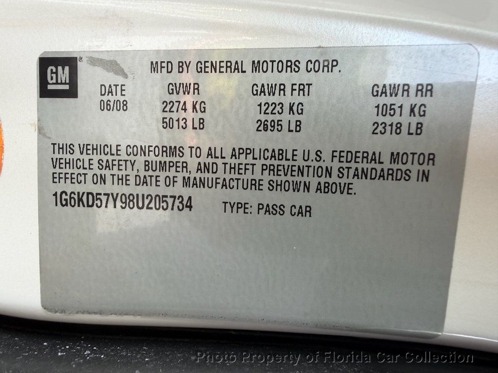 2008 Cadillac DTS Deville Touring Sedan Luxury Collection - 23075042 - 69