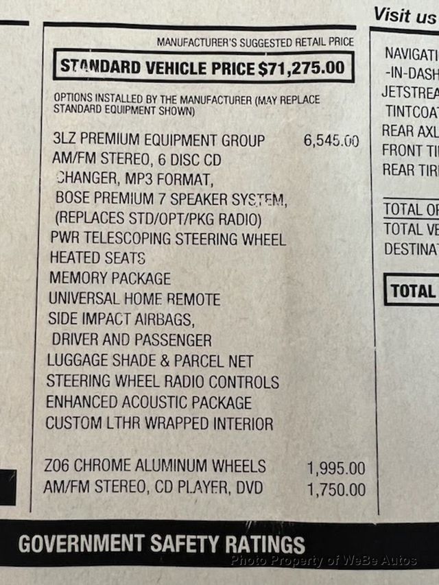 2008 Chevrolet Corvette Z06 For Sale - 23058751 - 93