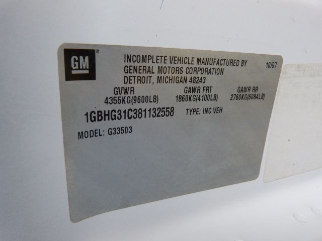 2008 Chevrolet Express Commercial Cutaway 4.8L V8 GAS*3500*SRW*139" WB*"COLLINS" 15 PASSENGER MINI BUS - 22862475 - 45