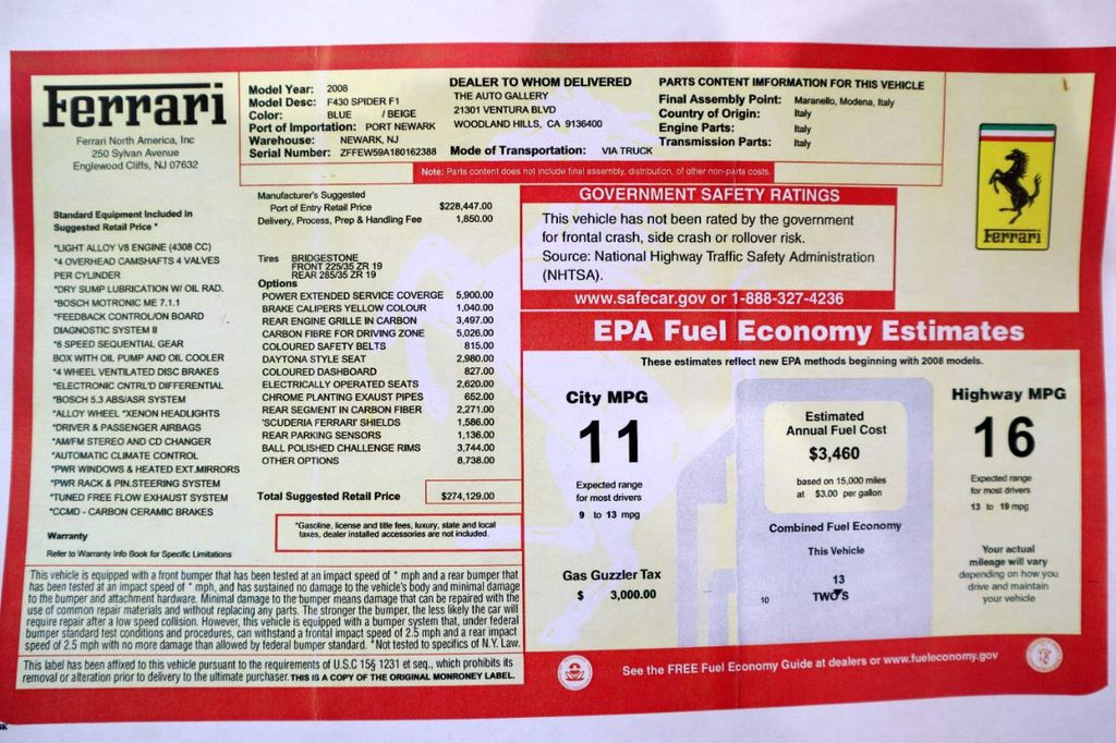 2008 Ferrari 430 SPIDER TDF BLUE...SORRY SOLD!! - 22024331 - 13