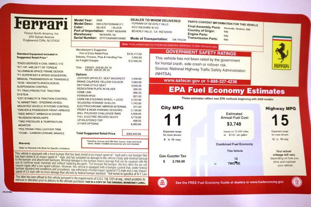 2008 Ferrari 599 GTB FIORANO AGENTO NUBURGRING...SORRY SOLD!! - 22474143 - 13